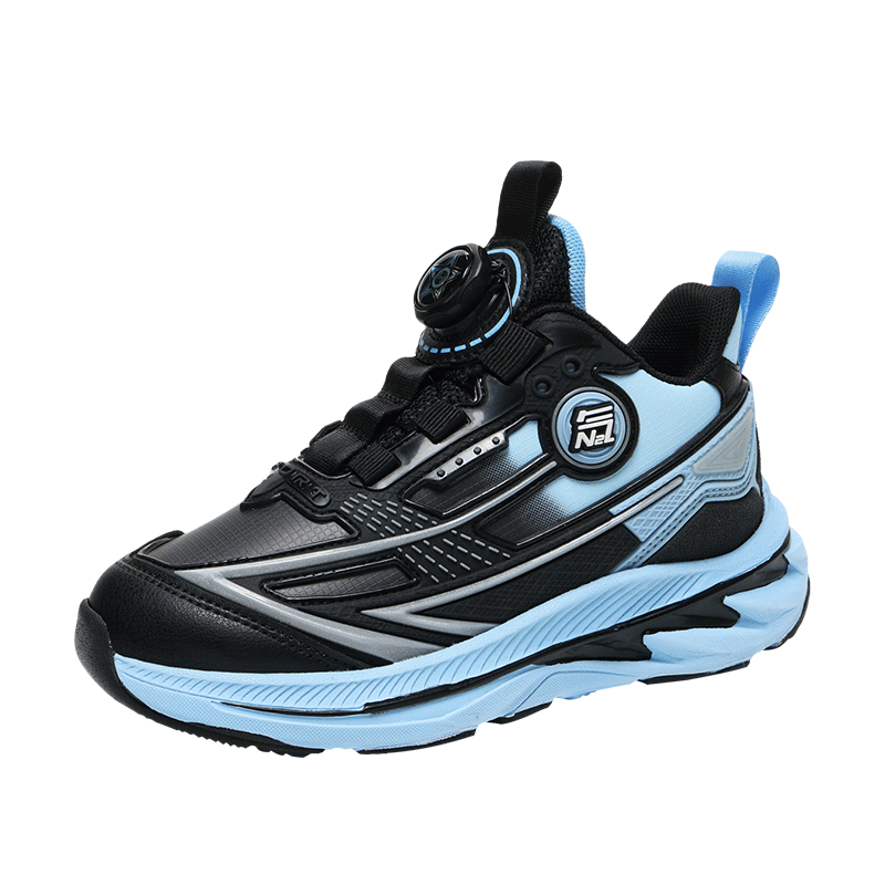 7-PE Boys' Shoes 2025 Autumn Winter New Youth Soft Sole Running Shoes Waterproof Leather Kids Sports Shoes