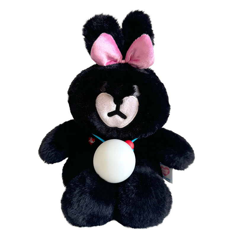 Honor Choice HaiviviHeartBear AI Plush Toy Children's Smart Plush Robot Pet Multilingual Conversational Robot Emotion Recognition Black