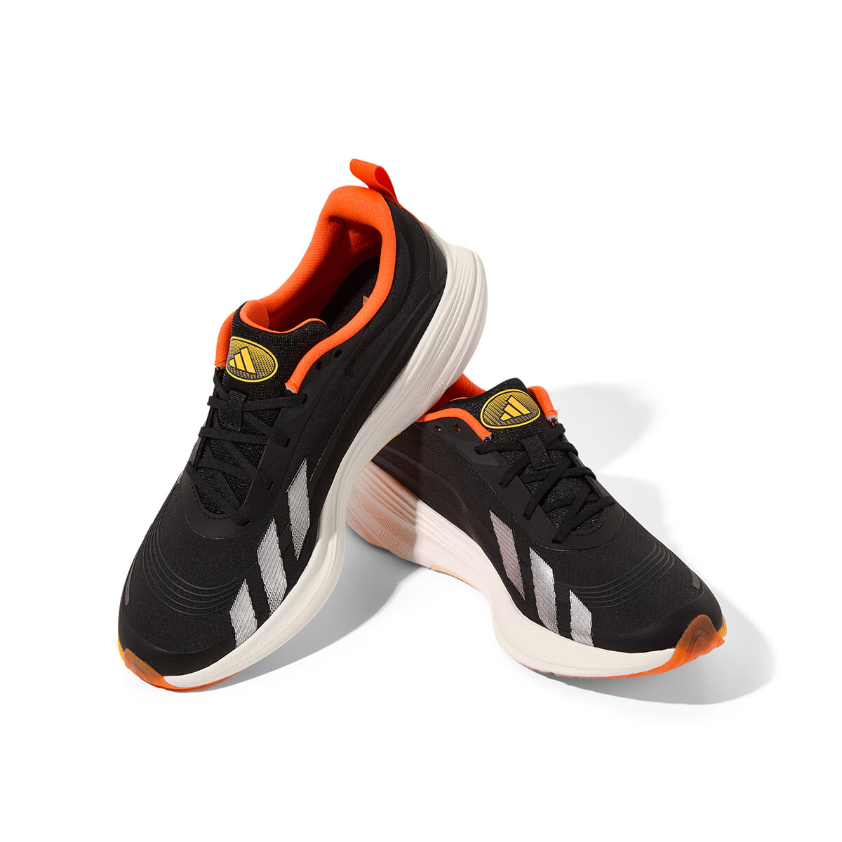 Adidas Men's Running Shoes Cushioning Breathable Marathon Sports Shoes Size 45 Black/Carbon Black 10
