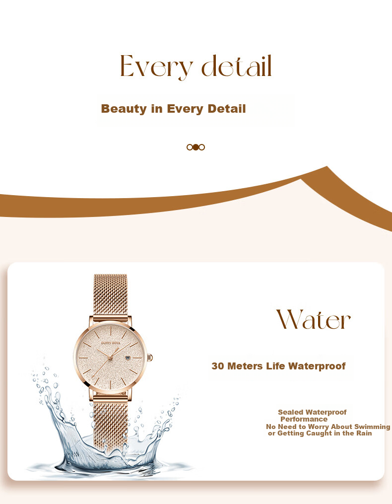 Dufeigeya DUFFY GOYA Women's Watch Brand, 2026 New Top Ten Famous Watches, Gift for Girlfriend, Practical And Thoughtful Present for Wife, World 16