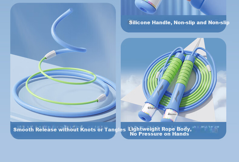Li-Ning Jump Rope Sand-Specific for Children, Primary And Secondary School Students, First Grade Beginners, Segmented Sports Speed Test Training Jump Rope 4
