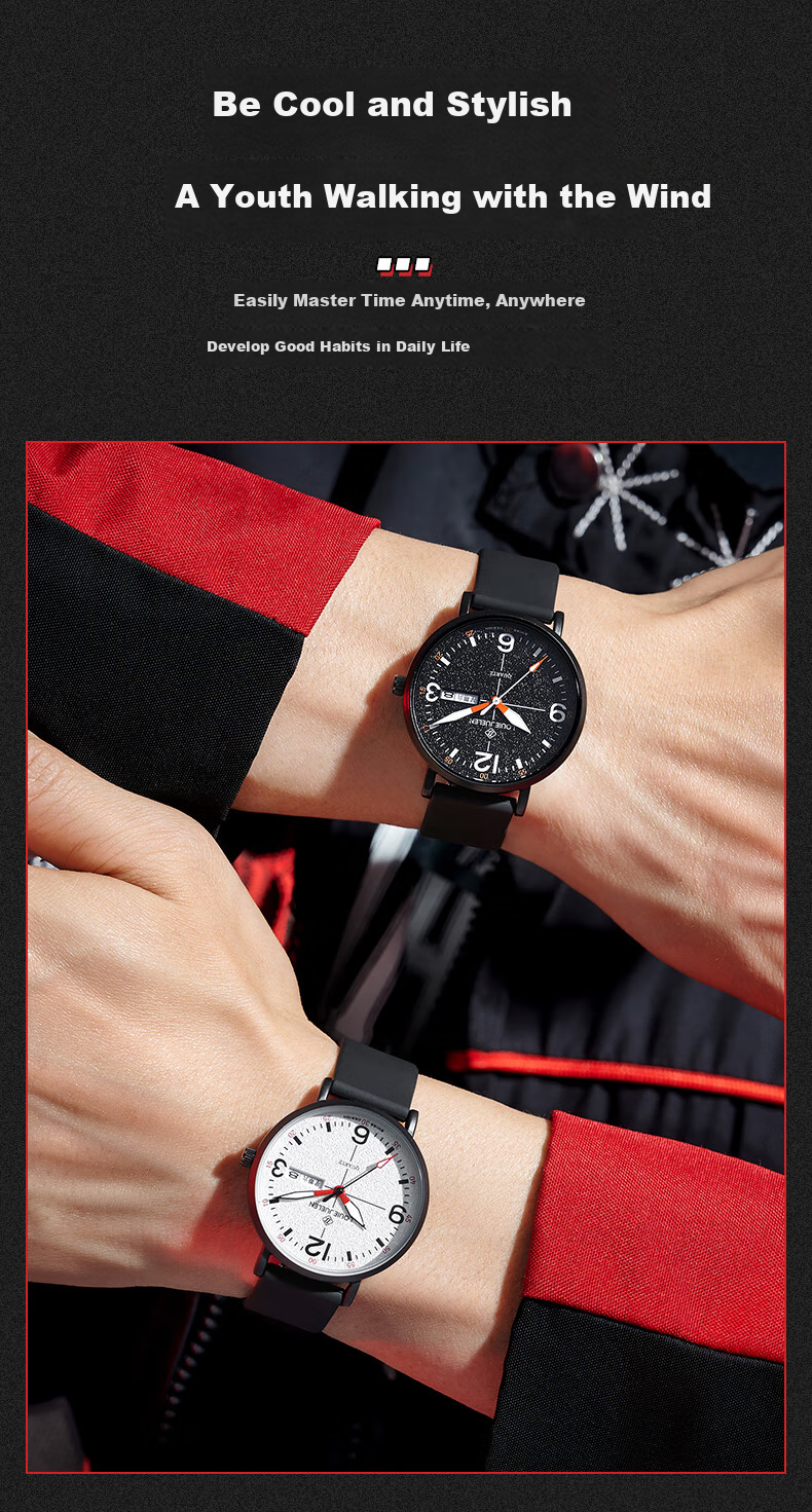 GEORGCOUNT Watch for Men, 2025 New Model, Specially Designed for Middle And High School Students' Exams, Suitable for Top Students, Civil Servants, Postgraduate Entrance Exams, Quiet Operatio 15