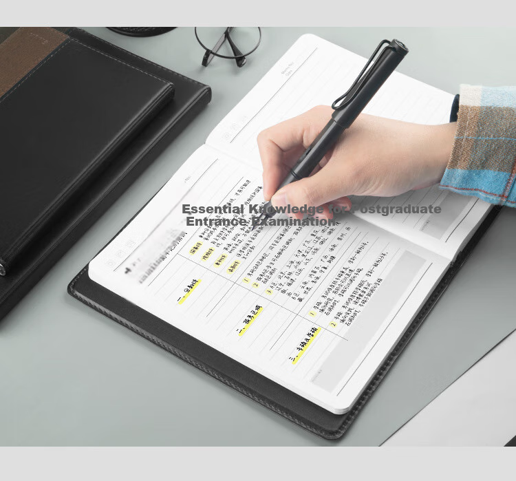 GuangBo 16K/96 Vintage Business Simple Leather Notebook, Large Soft Cover Diary, Notepad for Office Meetings, Random Color, GBP20017 13