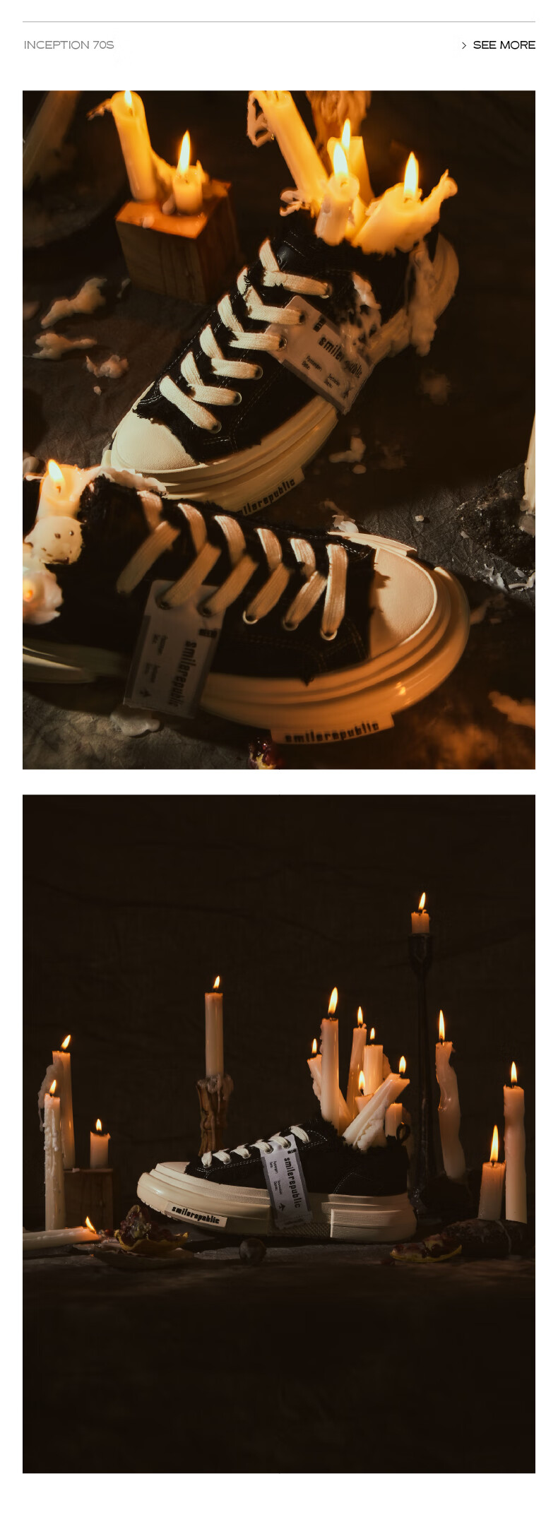 Smilerepublic [Xu Yiyang Same Style] 70S Classic Black/white Low-Top Canvas Shoes, Off-White, Size 35 3