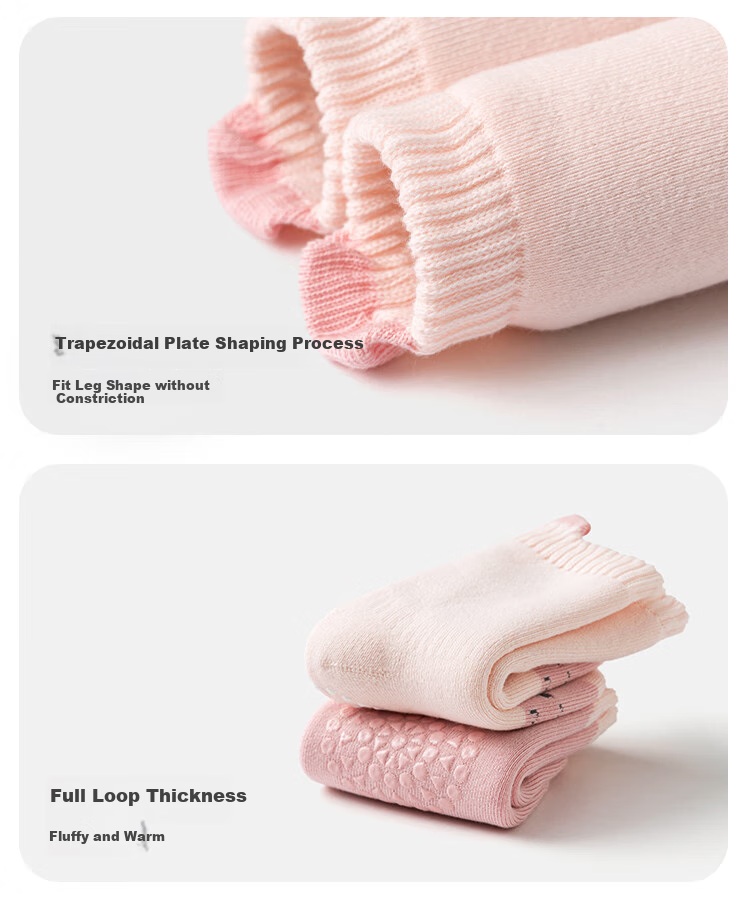 BALABALA Baby Socks, Winter Warm Socks, Infant Short Socks, Cold-Proof Jacquard Knee Protection, 208425172203 8