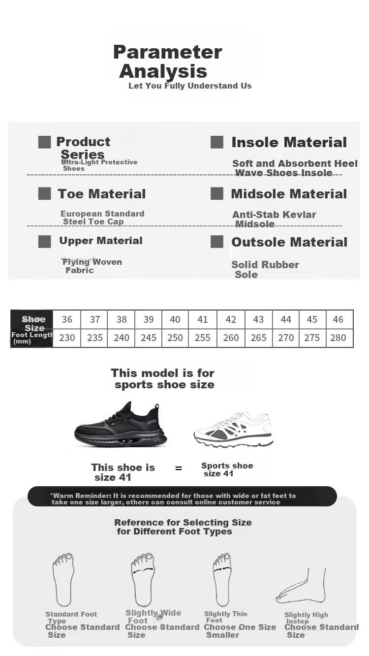 GUYISA Safety Shoes for Men, Breathable Steel Toe Cap, Anti-Smashing And Puncture-Resistant, Ultra-Light Comfortable Construction Site Work Boots 3039 Size 40 17