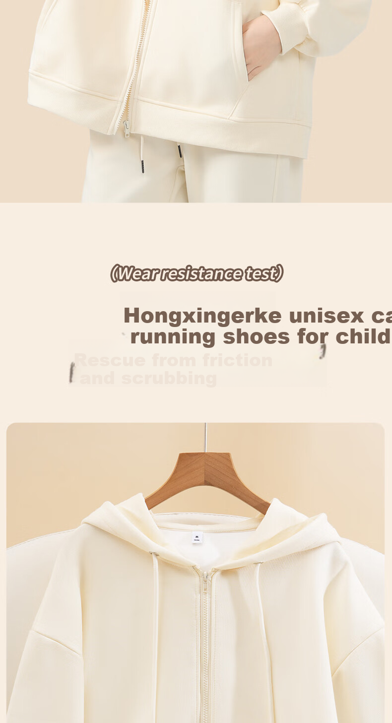 Jeanswest Hoodie for Women, Spring And Autumn New Style Jacket, Women's Cardigan, Hooded Couple's Wear, Petite Casual Loose Fit for Men And Wome 3