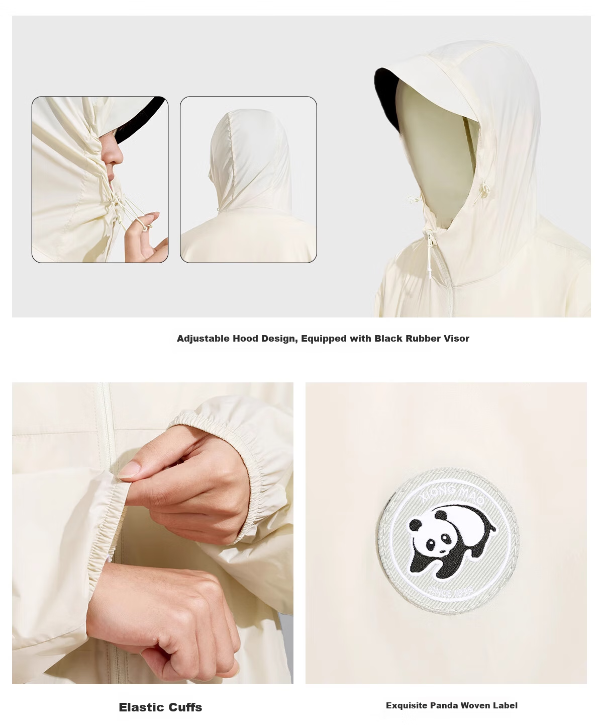 CAMEL Women's Loose Breathable Sun Protection Jacket, Outdoor Beach Coat for Men A35BA68129 L 27