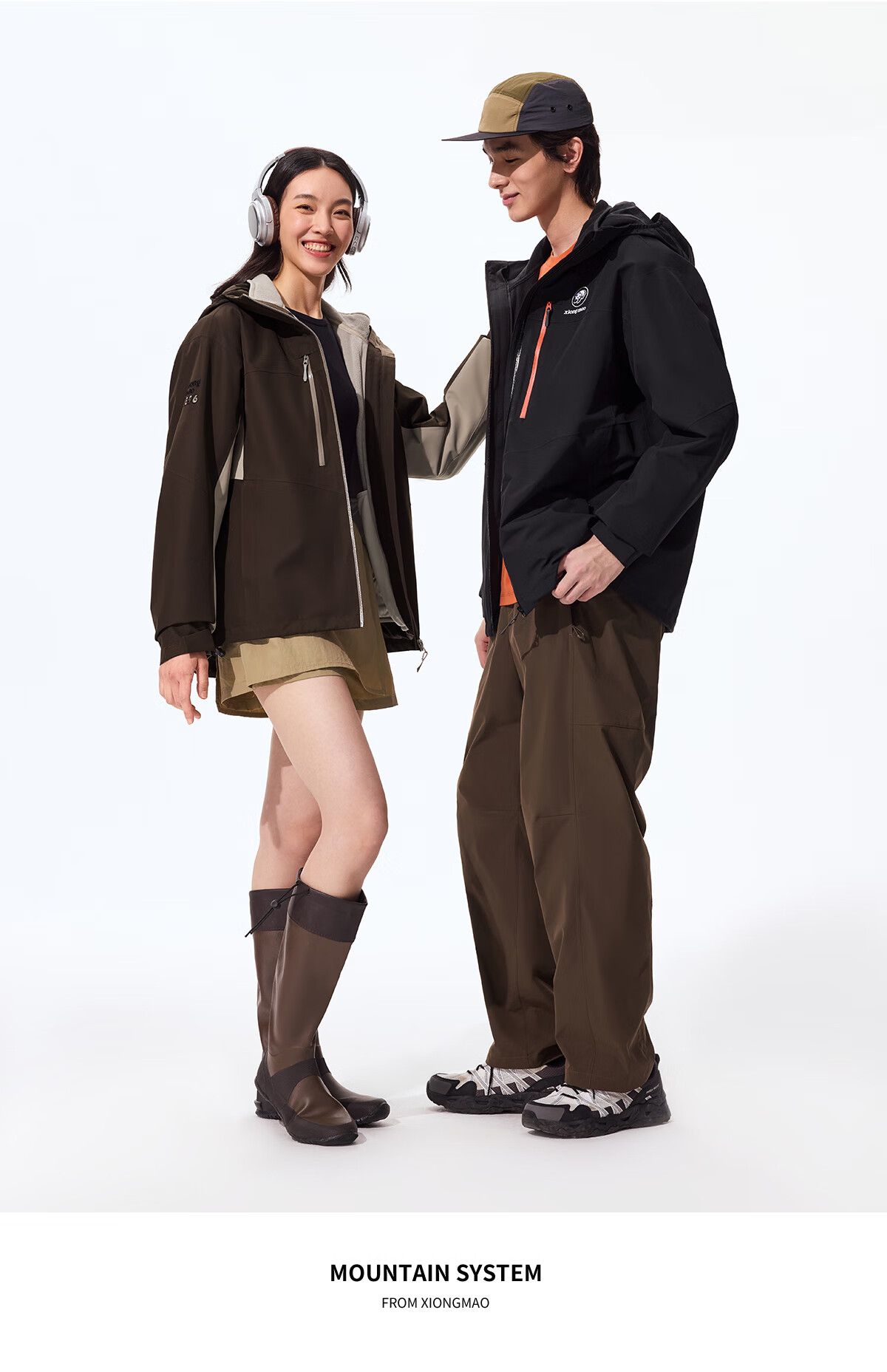 Xiongmao Zhang Yuxi Same Style [Tanyuezhe] Three-In Jacket for Women, Autumn And Winter Windproof Waterproof Mountaineering Coat for Me 21