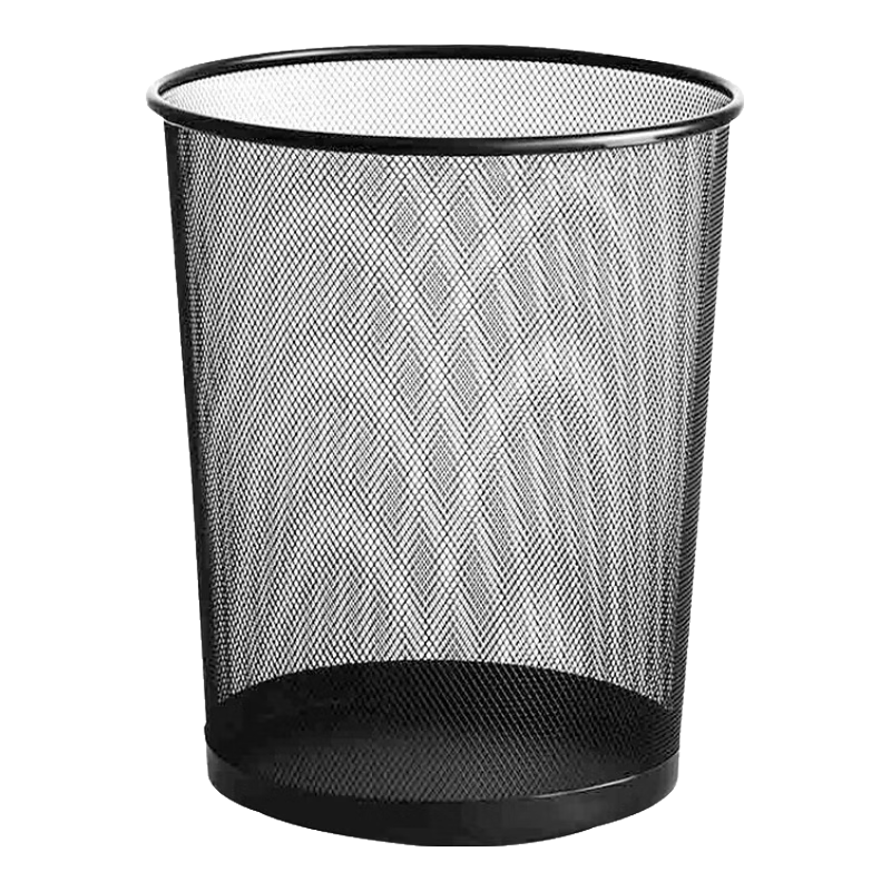 Kelibang Metal Mesh Trash Can Medium Wire Mesh Sorting Trash Bin Diameter 265mm Office Round Paper Wastebasket KB3008