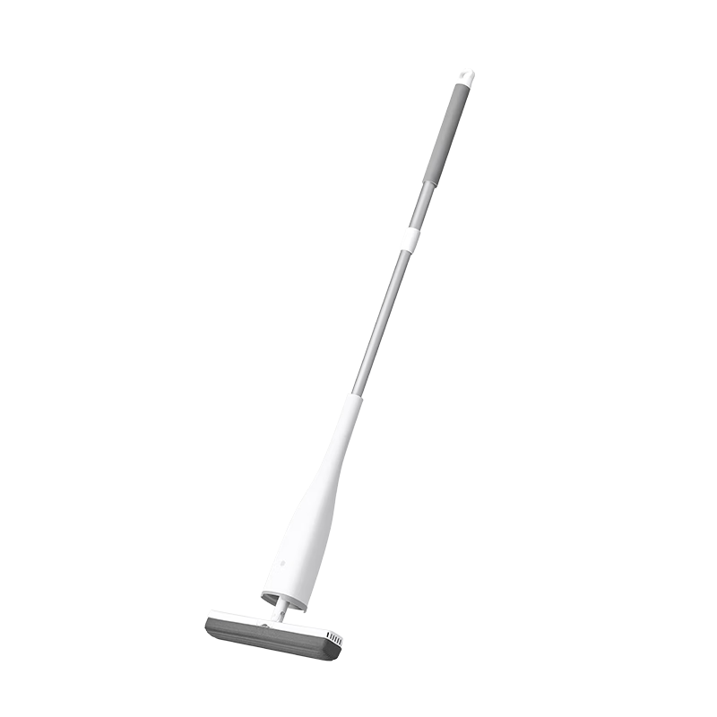 JD Jingzao 33cm Four-Sided Water Squeezing Cotton Mop Household Floor Cleaning Integrated Wash Mop with 2 Mop Heads