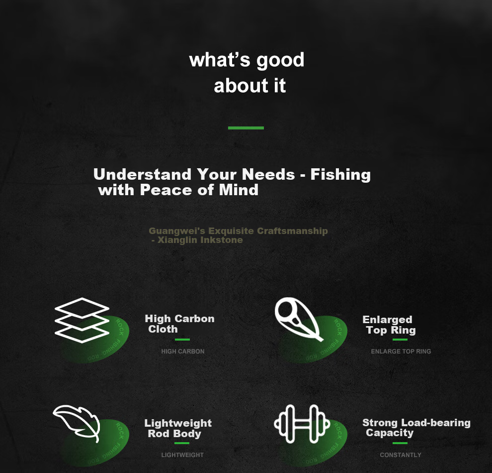 GW Fishing Rod Xianglin Jirongyao Version No. 4, 5.4 Meters, Sliding Float, Large Guide Rings, Long Sections, Rock Fishing Rod Set 3
