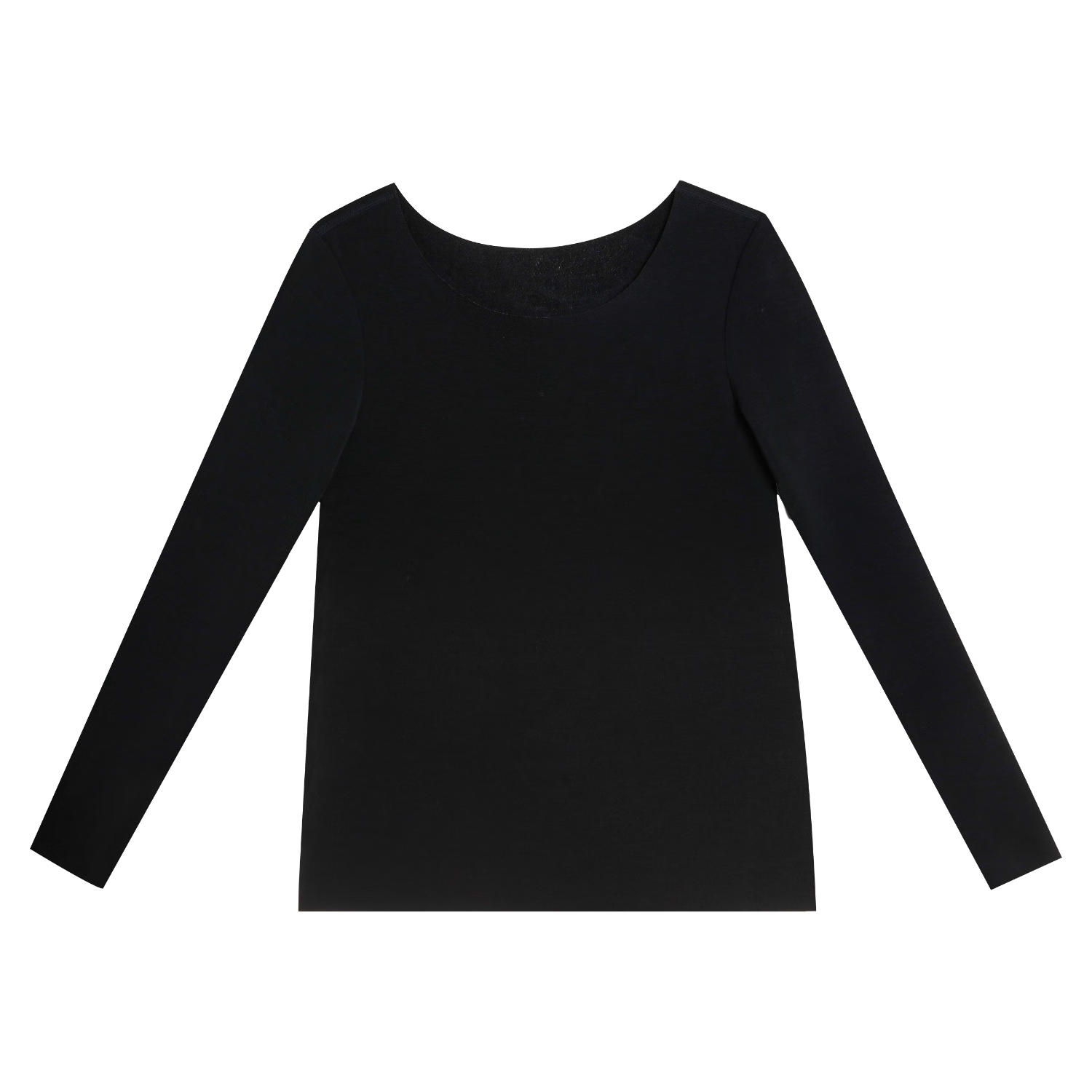 Aimer Milk Series Thermal Underwear, Autumn And Winter Antibacterial And Anti-Static, Black Top, S160
