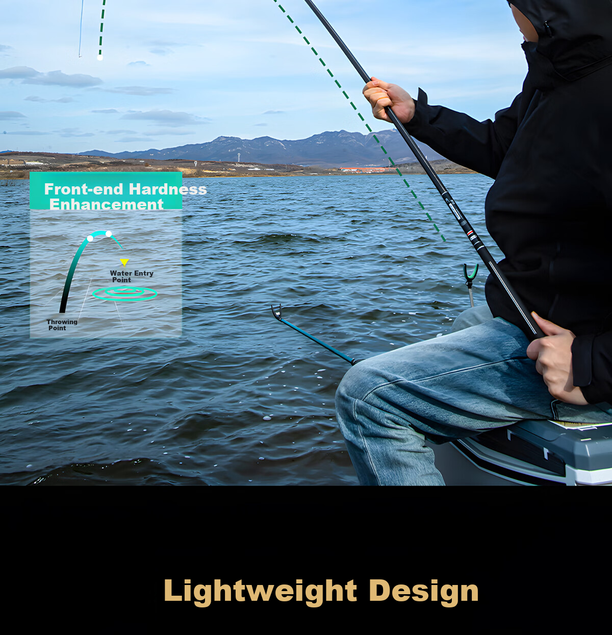 Xiaozaochuan Brand Fishing Rod, Pure Imported Carbon Fiber, All-Purpose Fishing Pole, Ultra-Light Hard Top Fishing Rod, Hand Rod Ten Great, 5.4m 6