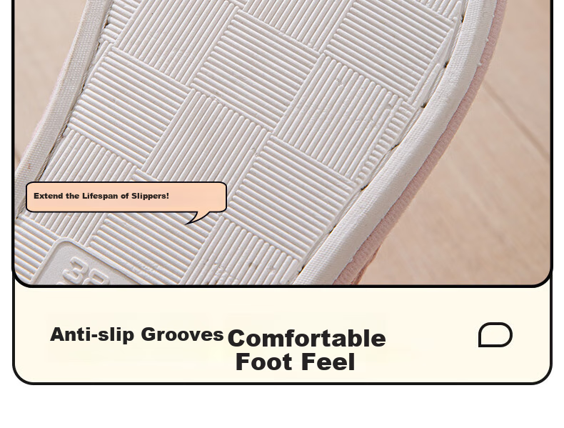 Taxiang Linen Cotton Slippers for Men And Women, Lightweight Indoor Simple Home All-Season Slippers TR112 White 40/41 8