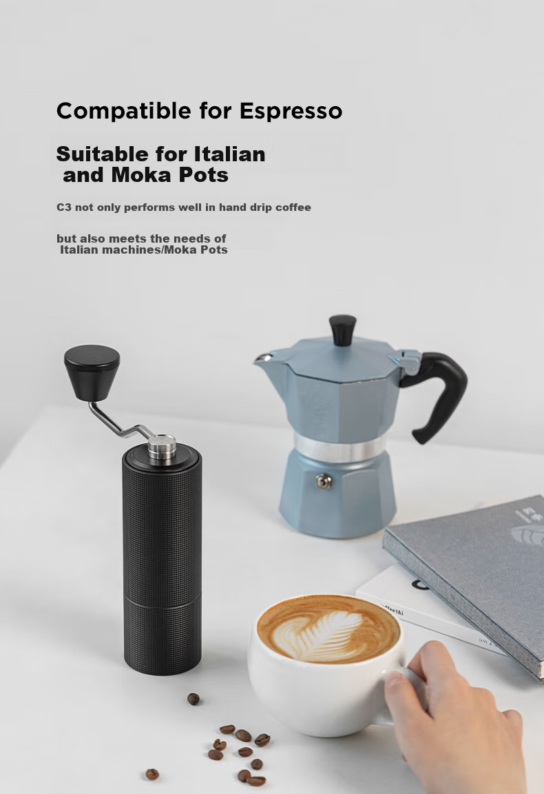 Timemore C3 Coffee Grinder, Hand-Cranked Coffee Bean Grinder, Manual Coffee Grinder And Powder Maker 6