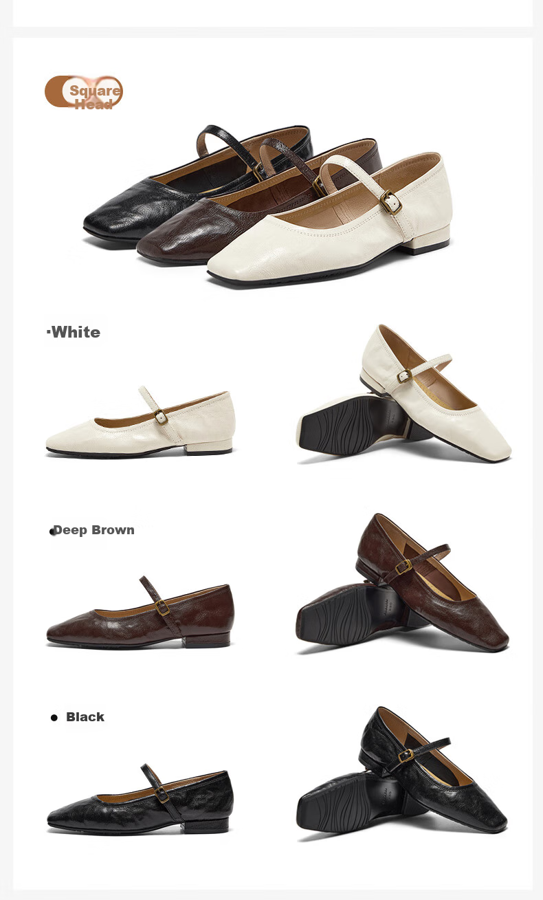 Bata Mary Jane Women's Shoes, Spring And Autumn New Style, Shallow Mouth Retro Elegant Flats 11