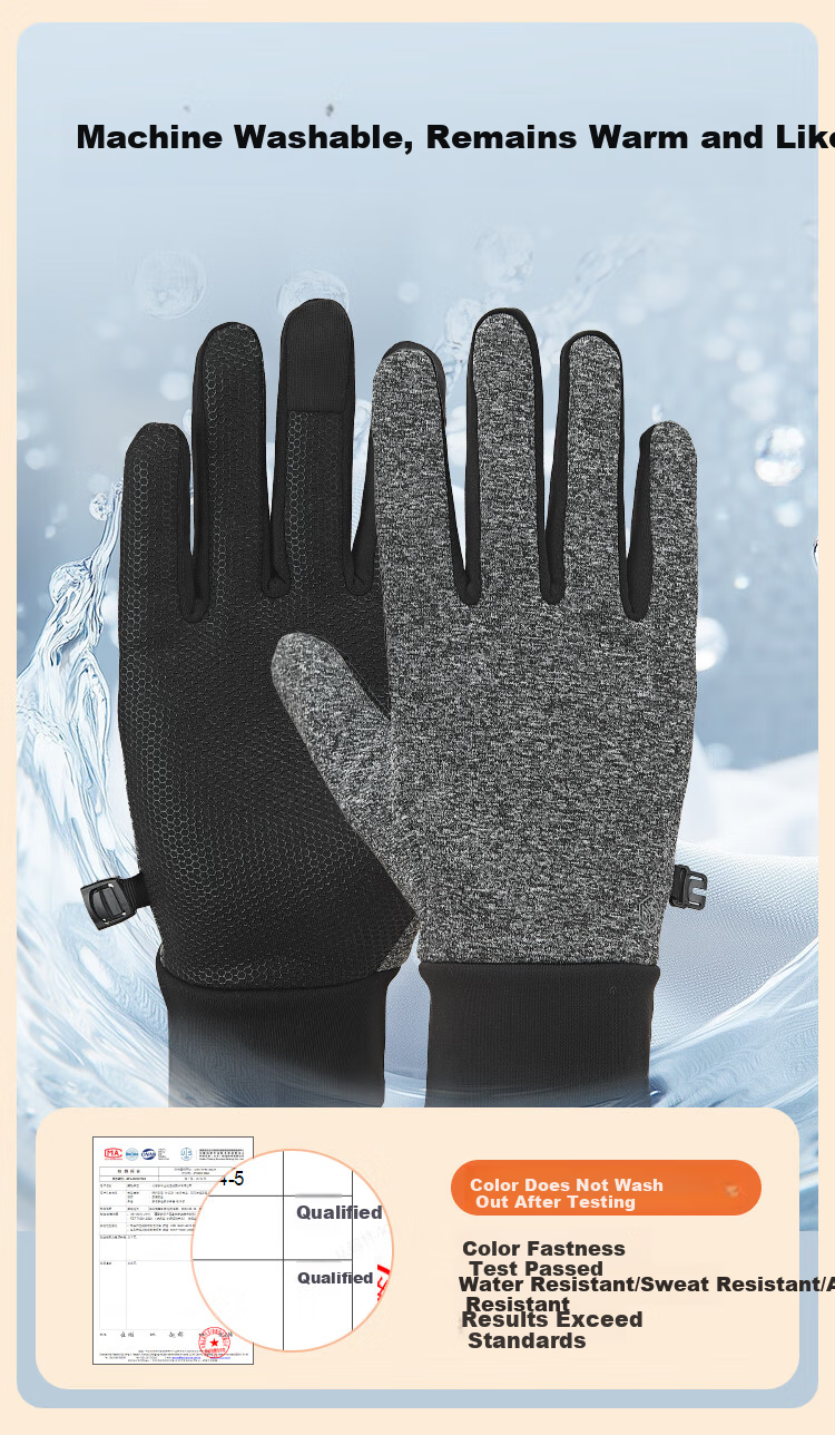 JD Original Cycling Gloves, Warm, Windproof, Cold-Resistant, for Motorcycles, Electric Bikes, And Bicycles, Suitable for Men And Women, Outdoor Gloves, Size M 13