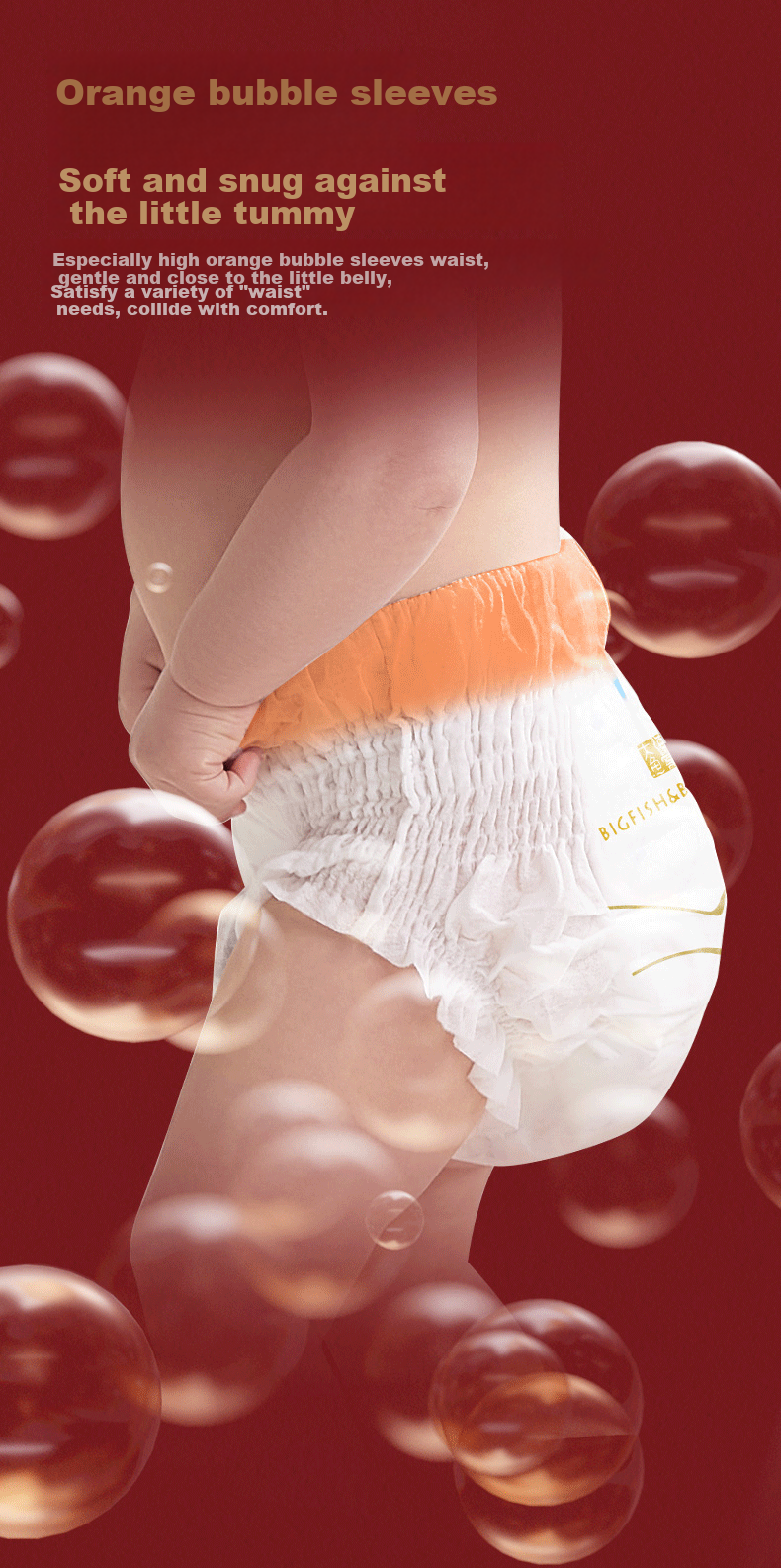 Bibabaobei Night Pull-Up Diapers, Size L, 30 Pieces, All-Night Use, Breathable And Non-Stuffy, High Absorbency 9