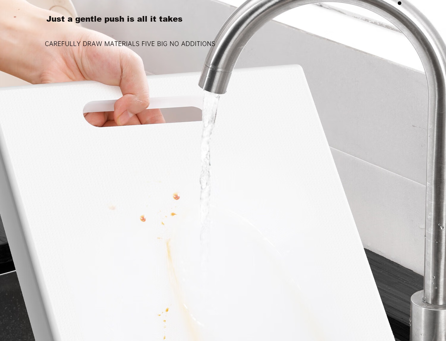 Momi Premium PE Plastic Cutting Board Round Anti-Mold Thickened Chopping Board for Meat and Cooked Food Household Use 30
