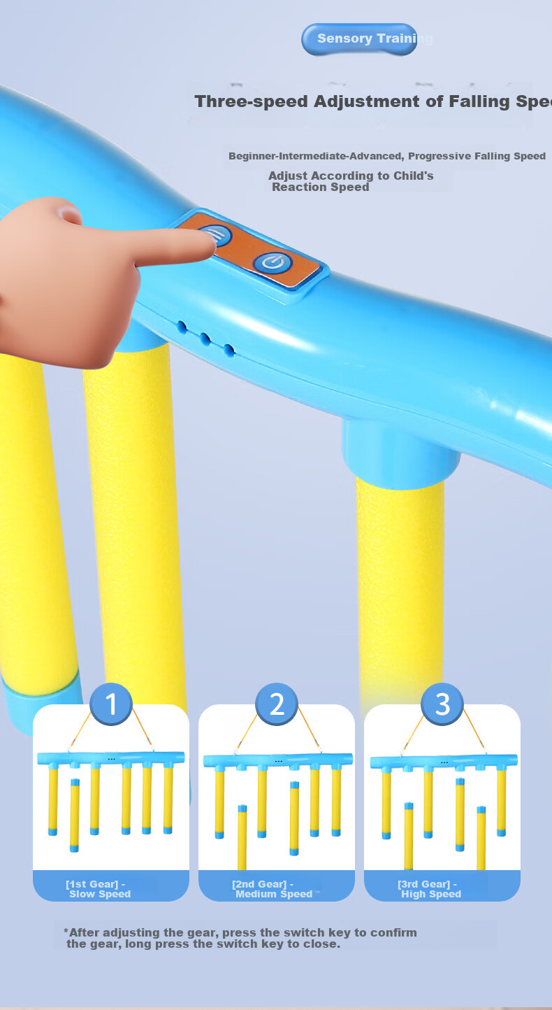 Huashimeng Eye-Hand Coordination Drop Toy, Children's Grab Stick Machine, Sensory Integration Training Toy, Birthday Gift for Boys And Girls 9