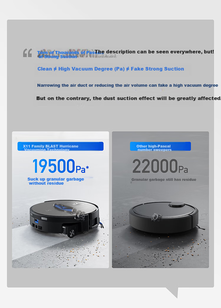 ECOVACS Robot Vacuum X11 PRO, All-In Automatic Cleaning And Washing, Drum Mop, Black And Silver, Fully Automatic Water Inlet And Outlet, Ultra-Thin Recessed Model 12