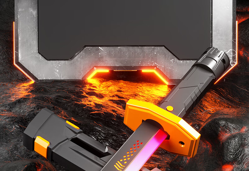 Miaobeile Kids Toy for Boys 3-6 Years Old Spark Light Saber Fire Glow Sword Sci-Fi Laser Sword Birthday Gift for Boys 18