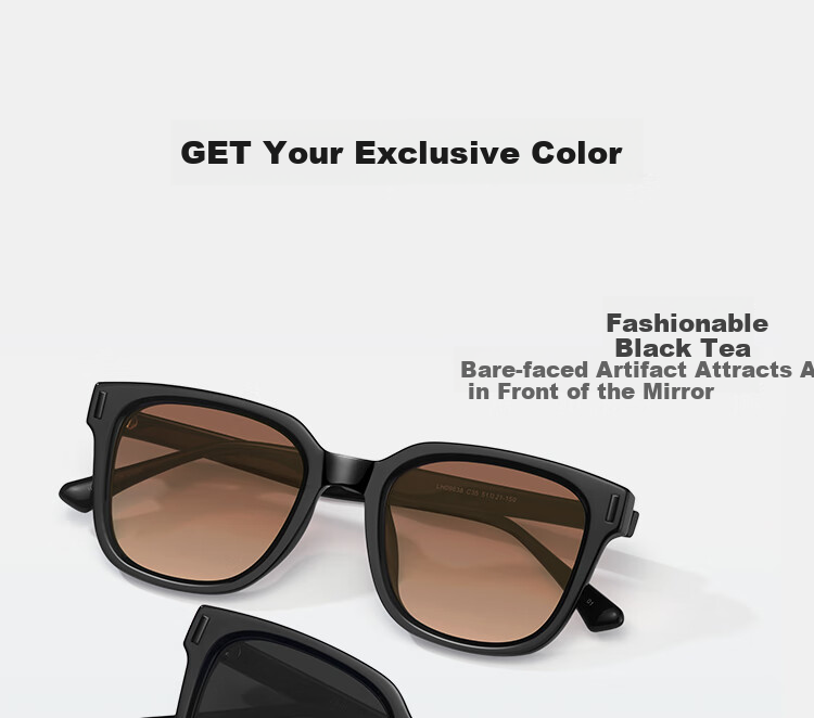 LOHO 2026 New Sunglasses for Women, Square Frame, UV Protection, Fashionable Men's Driving Sunglasses, Anti-UV Eyes LH09638 9
