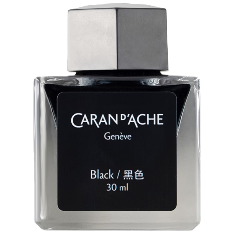 CARAN d'ACHE Swiss Imported Fountain Pen Ink Black 30ml