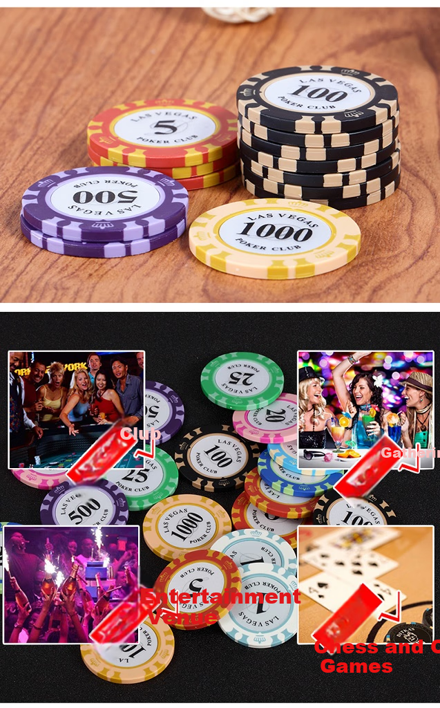 Shangkechengpin Poker Chip Set, 200 Clay Poker Chips in Aluminum Box, Texas Hold'em Poker Chip Set 5