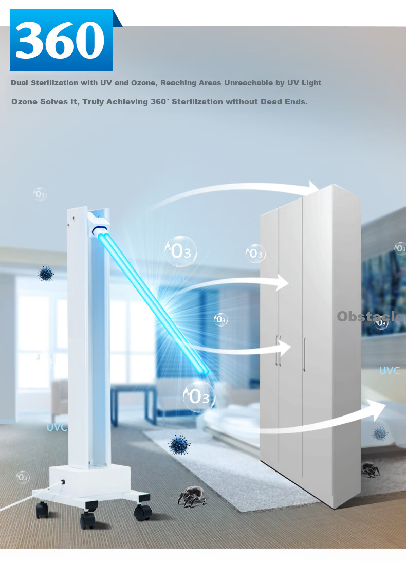 Yichen 650,000 Ultraviolet Disinfection Lamp for Cars, Kindergartens, Clinics, Factories, Sterilization, Mite Removal, Odor Elimination, Ozone Sterilization with Timer 9
