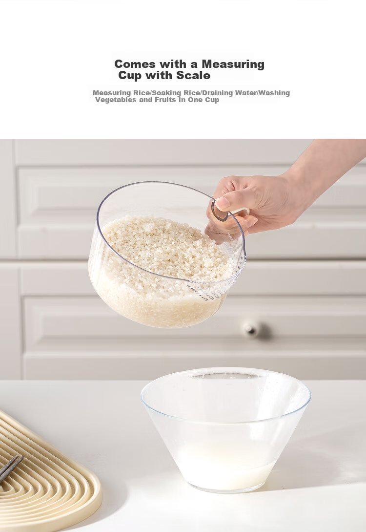 LOCK&LOCK Automatic Rice Container, Multi-Grain Storage Bin, Visible Sealed Storage Jar, Grain Storage Box, 10kg, White 5