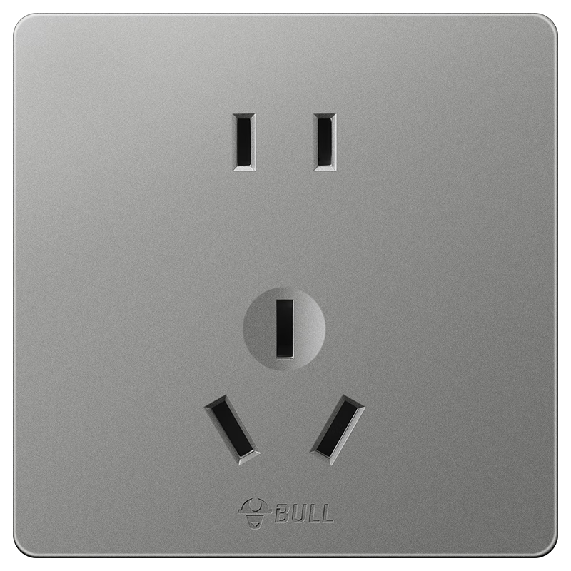 BULL Switch Socket G12 Series 2-Pin 10A 3-Pin 16A Air Conditioner 86-Type Socket Panel G12Z227S Starry Gray