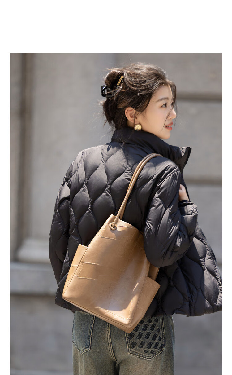DME Volcanic Rock High-Strength Heat Storage Winter 90% Duck Down Aerogel Antibacterial Double-Layer Linerless Women's Down Jacket 3