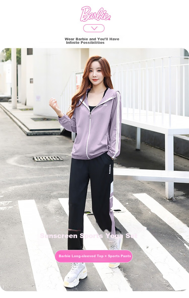 Barbie Badminton Suit Women's Yoga Set Morning Running Suit Casual Suit Running Suit Breathable Sports Suit Ladies Suit 1