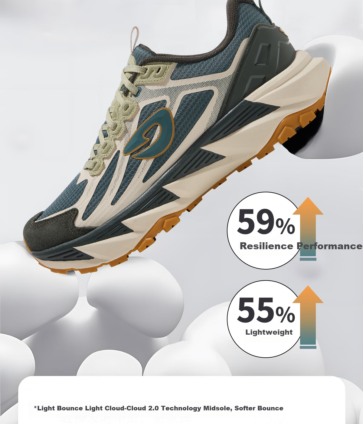 Outdoor Agent Professional Shock-Absorbing Non-Slip Mountain Shoes All-Terrain Durable Hiking Climbing Shoes T60 Green Fairy Tale Size 41 6
