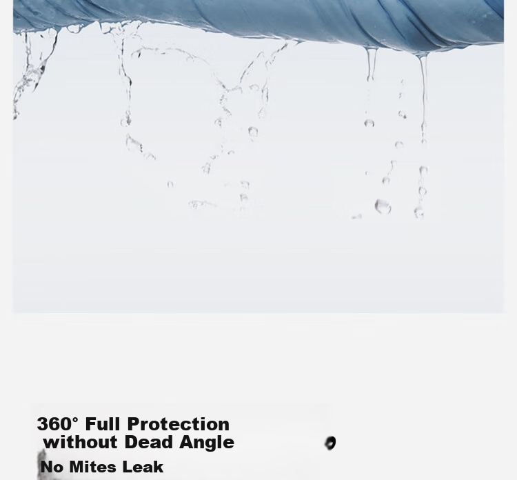 Shupiaoer 100% Pure Cotton Class A Duvet Cover, Washable Anti-Mite Bedding, Mite-Proof Duvet Cover - Blue, 200×230cm 18
