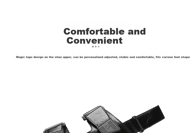 Goldlion Sandals for Men, Fashionable And Stylish Casual Shoes, Summer Outdoor Beach Shoes G542420029AAF Black Size 38 5
