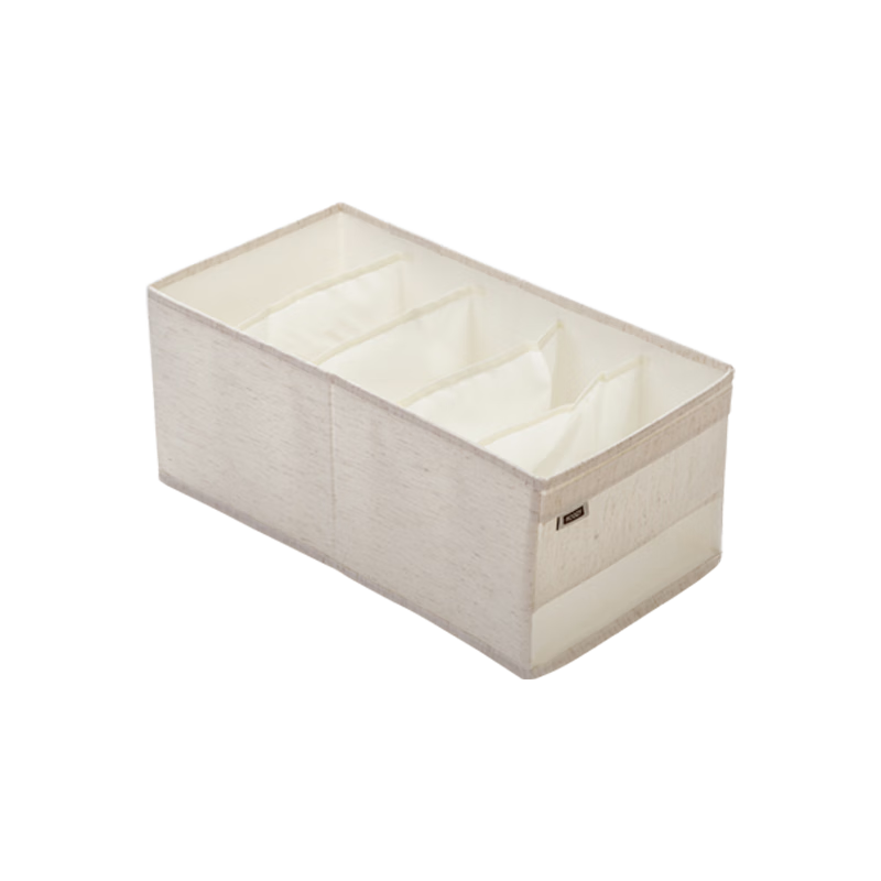 Jicang Pants And Clothes Divider Storage Box, Wardrobe Drawer Organizer, T-Shirt Storage Clip, Gap Layered Storage Box with 5 Compartments
