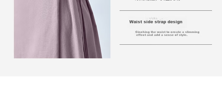 Giordano Sleeveless Dress for Women, Summer New Style Cotton Linen Tie-Waist Round Neck Dress 13465305 9