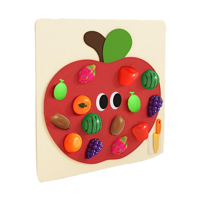 Martin Brothers Felt Board Fruit Cutting Toy Baby Playpen Velcro DIY Fruit and Vegetable Picking Educational Toy for Children