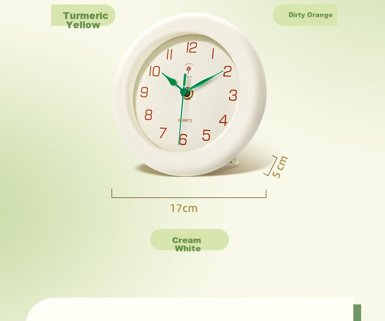 POLARIS Table Clock, Living Room Luxury Desktop Ornament, Waterproof Timepiece, Internet-Famous Cream Style Desk Clock, New Year Refreshing Gift, Back-To Seaso 20