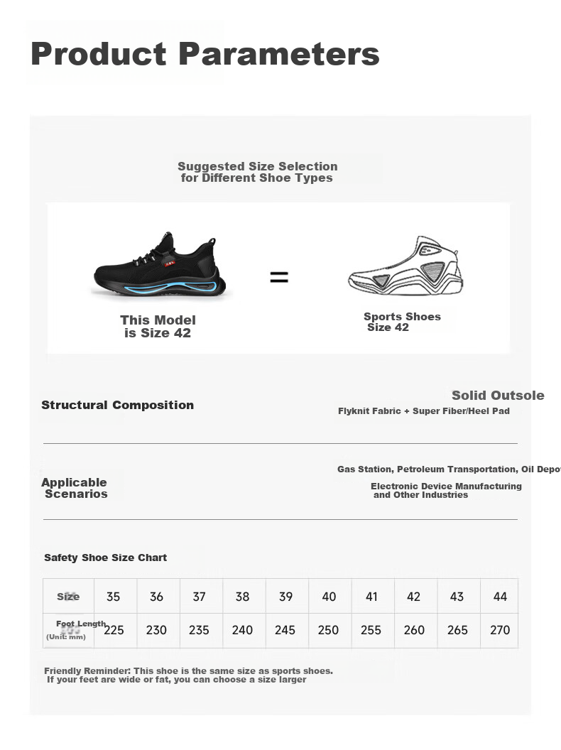 Weierdun Gas Station Anti-Static Shoes for Men And Women, Summer Breathable Comfortable Safe Soft-Soled Sinopec Work Shoes 2138A-1 Size 40 8