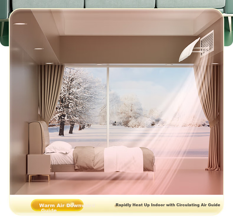 Beishi Air Conditioner Wind Deflector Universal Airflow Guide Wind Curtain Portable Hanging Wind Shield Cloth 3