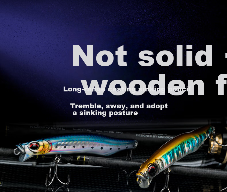Guowangliya Lure, Qiao Ying Sinking Pencil Long-Casting Lure, Freshwater Popper Bait, Carp-Specific Killer Bait, 11g/LN04 4
