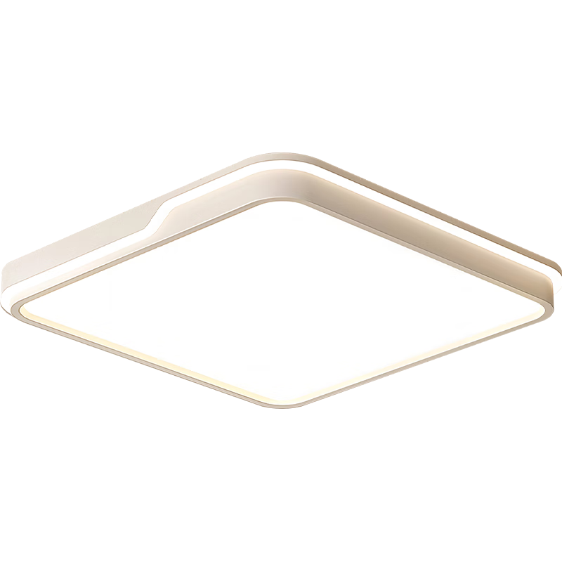 AOC Eye-Care Bedroom Ceiling Light with Pure LED Beads, Three-Color Emission for Bedroom, Living Room, Kitchen, Includes Installation