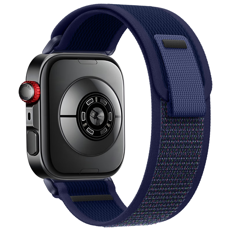 Binghong Huawei Fit4 Watch Band for Women and Men, Woven Nylon Strap for Huawei Fit4 Pro and Watch Fit3, Wild Trail Blue