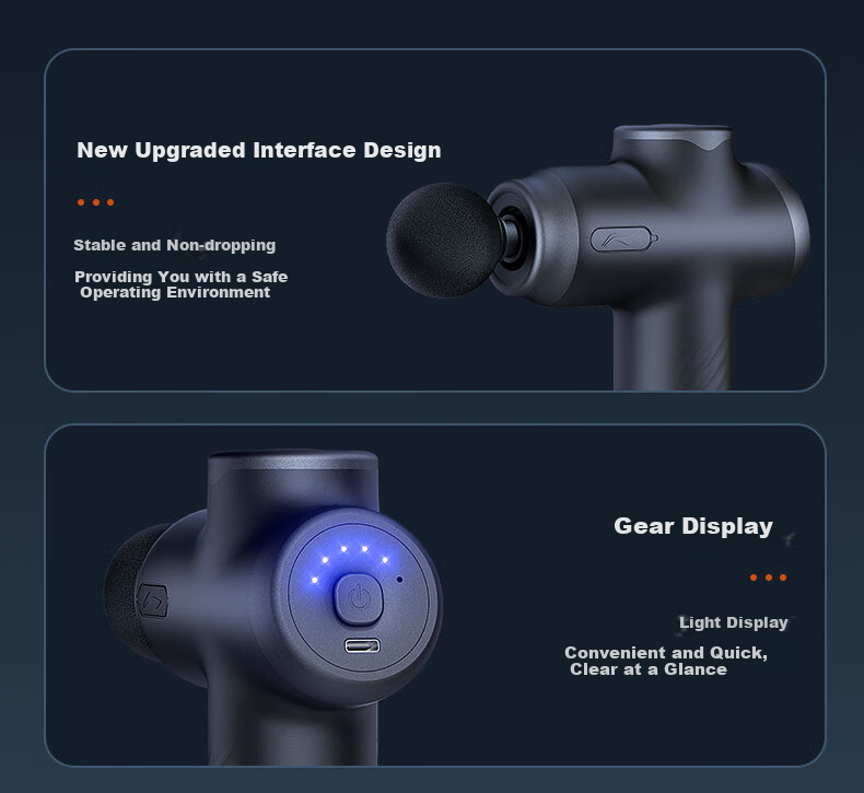 Li-Ning Mini Massage Gun Professional Muscle Massager for Home Fitness, Portable Sports Neck Massage Gu 19