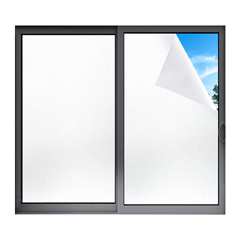 Modouyu Privacy Window Film, Frosted Glass Privacy Sticker, 0.6*2m, Light-Transmitting But Not See-Through, for Bathroom And Toilet Use