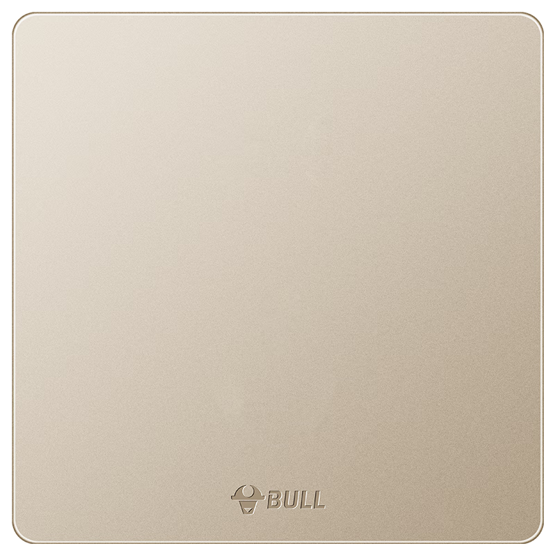 BULL Blank Panel G12 Series Splash-Proof Box Panel Whiteboard Cream Style 86-Type Panel G12B101 Starry Gold